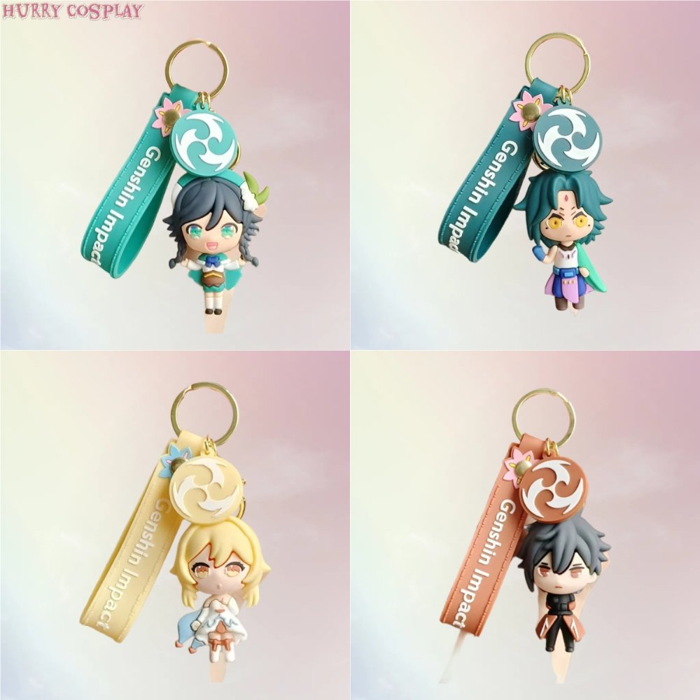 Genshin Impact,Keychain,Genshin Impact Cute Doll Keychain Pendant